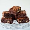 Sour Cherry and Walnut Brownies